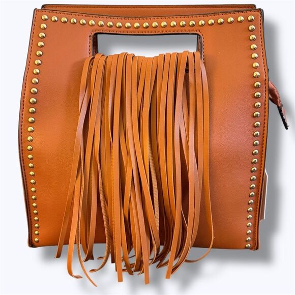 Handbag Republic Vegan Come Hither Tassel Bag— Brown - Picture 1 of 9